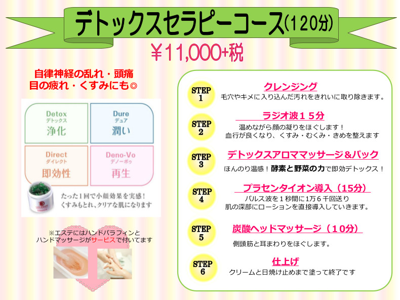 デトックスセラピーコース