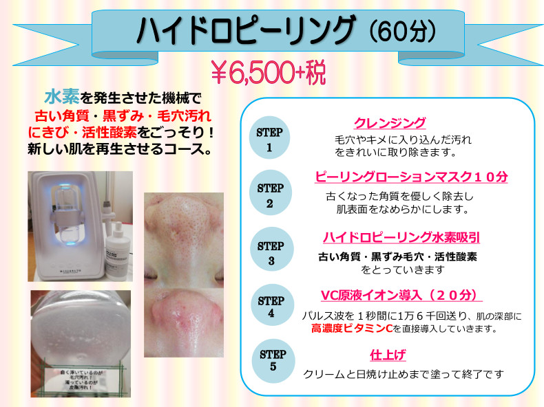 ハイドロピーリング