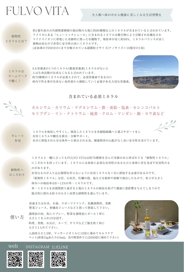 FULVOVOTA 全人類へ体の中から健康に美しくなる生活習慣を